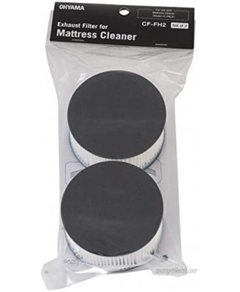 Iris Ohyama Exhaust Filter for Mattress Vacuum Cleaner IC-FAC2 OHYAMA Black White