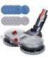 DrRobor Electric Mop Head Attachment for Dyson V15 V11 V10 V8 V7 Vacuum Cleaner with Removable Water Tank 12 Washable Mop Pads