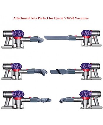 I clean 7packs Dyson v7 attachments Compatible with Dyson V8 V8 Absolute,V7,V6,DC59,DC44,DC35,DC24,DC16,DC62,DC39,V10 V10 Absolute V11Animal Cord-Free Vacuum Parts