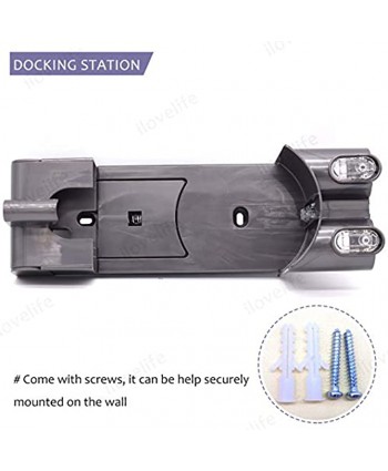 ilovelife Replacement Docking Station Part Kit 1 Wall Mount Bracket 2 Pre Filters Parts Compatible with Dyson V6 DC34 DC35 DC58 DC59 Series Handheld Vacuum Cleaner Accessories