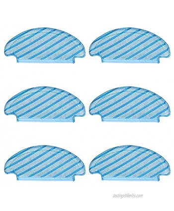 Jajadeal 6 PCS Replacement Mop Cloths Cleaning Pads Compatible with Ecovacs DEEBOT OZMO T8 AIVI T8 Max and T8 Series  T9 Series  N8 Pro Plus  N8 Pro Robot Vacuum Washable Cleaning Cloth
