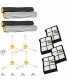 Amyehouse 12pcs Replenishement Kit for iRobot Roomba 800 900 Series 805 860 870 871 880 890 960 980 985 Vacuum Accessories Replacement Parts with 2 Set Extractors 4 Filters 4 Side Brushes & Screws