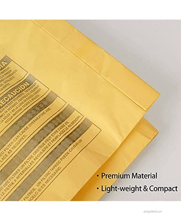 Gudotra 9 Pack Replacement Type H 90671 Vacuum Bags for Shop Vac 5-8 Gallon Vacuum Replace Part 90671 9067100 90661 9066100 Disposable Collection Filter Bag