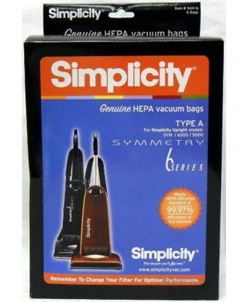 Simplicity Type A HEPA Vacuum Cleaner Bags Pack