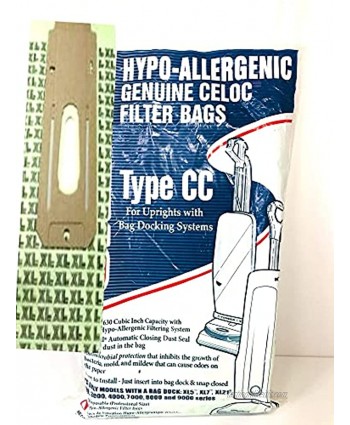 Vacuum Bags for Oreck Type CC XL Upright Paper Cleaner Canister Bag,pack of 8