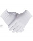 100% Cotton Gloves 6 Pairs White Cotton Gloves for Women Dry Hands Eczema Serving Archival Coin Jewelry Inspection Gloves 6 Pairs