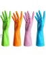 4 Pair Waterproof Reusable Dishwashing Nitrile Gloves for Car-washing Laundry Household Cleaning Medium