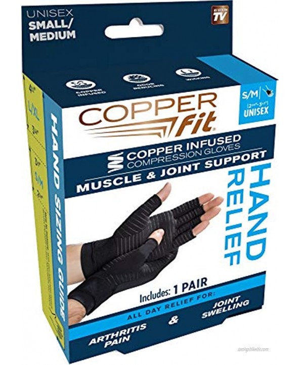 Copper Fit Hand Relief Gloves Discontinued Model