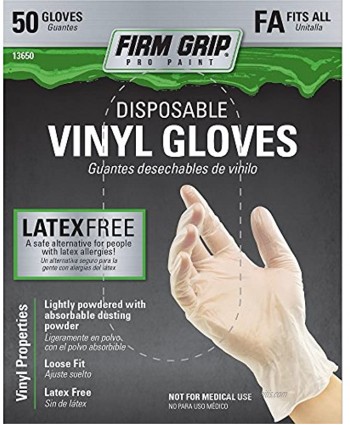 Firm Grip Vinyl Glove 50-Count Pack of 1