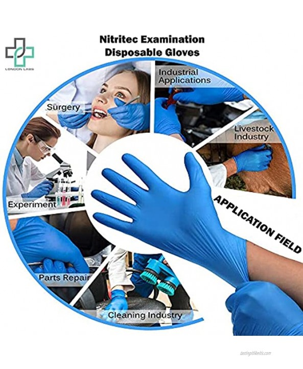 London Labs Nitritec Gloves Disposable Latex Free Powder Free