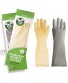 Rubber Dishwashing Gloves for Kitchen 2 Pair Waterproof Reusable Household Cleaning Gloves and Non-Slip Grip