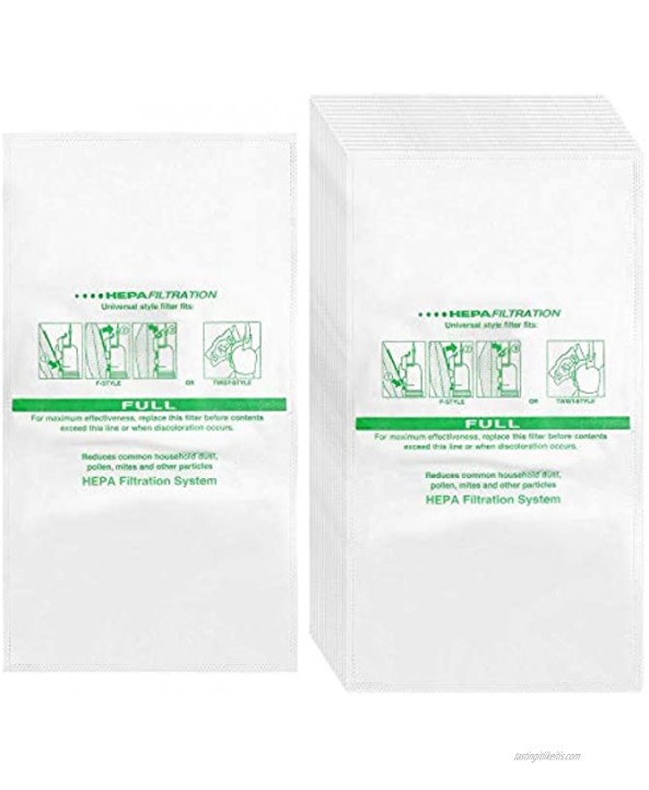 Cabiclean 15 Pack Fit for Kirby 204814 Micron Magic Hepa Filter Plus Bags for Kirby Vacuums Models G4 G5 Gsix Ultimate G Series Diamond Edition Sentria Sentria II Avalir Avalir II