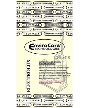 EnviroCare Replacement 4 Layer Filtration Vacuum Cleaner Dust bags made to fit Electrolux Style U Discovery Uprights 12 pack