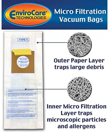 EnviroCare Replacement Micro Filtration Vacuum Cleaner Dust Bags Made to fit Hoover Windtunnel Upright Type Y 9 Pack