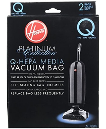 Hoover Paper Bag Type Q Upright Hepa Pack of 2