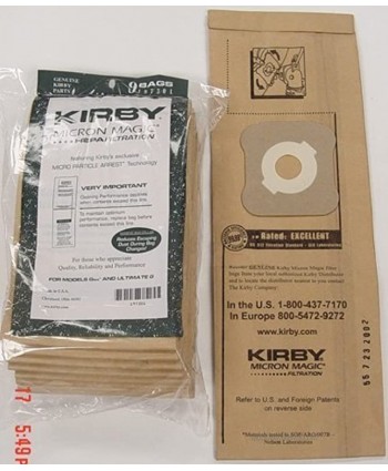 Kirby Part#197301 Genuine Kirby HEPA Filtration Vacuum Bags Model G6 and Ultimate G 18 Bags