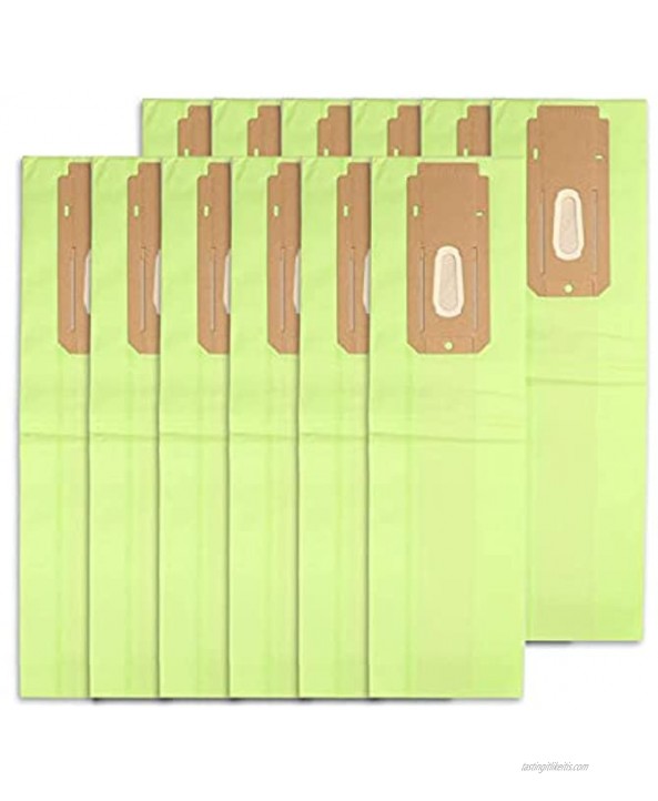 Pack 12 Vacuum Bags for Oreck XL XL2 Replacement Dust Bag Type CC,CCPK8 CCPK8DW Parts BM06 Kit Fit All Oreck XL Upright Vacuum Cleaner Green