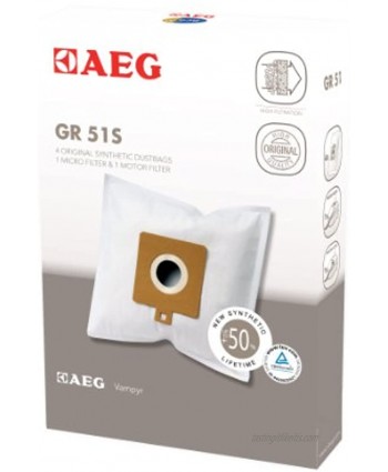 Aeg Gr 51S 4 Synthetic Vacuum Cleaner Bags for Smart 485
