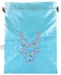 Wrapables Silk Embroidered Bra & Panties Lingerie Bag Blue