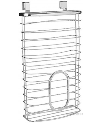 YBM HOME 2216vc Ybmhomes Over-The-Cabinet Shopping Bag Holder Stainless Steel
