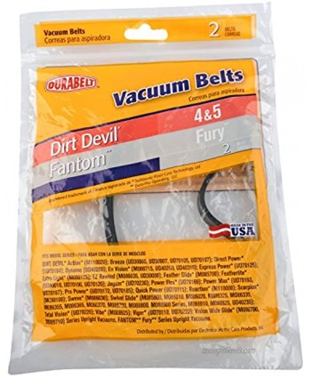 Durabelt Dirt Devil Style 4 & 5 Fantom Fury Vacuum Belt