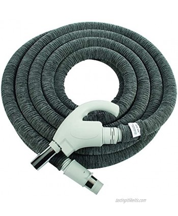 Cen-Tec Systems 94093 35 Ft. Low Voltage Central Vacuum Installed Hose Sock Light Gray