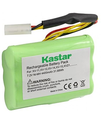 Kastar XV11 Battery 2 Pack Ni-MH 7.2V 4400mAh Replacement for Neato XV-11 XV-12 XV-14 XV-15 XV-21 XV-25 XV Essential XV Signature Pro Robotic Vacuum Cleaners Neato Battery 945-0005 205-0001