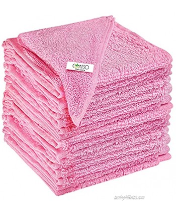 9 Pack Kitchen Cleaning Sponge Cloth Dish Towels Lint Free Dishcloths Super Absorbent Dishtowels Reusable Cloth for Kitchen Home Car Dish Rags Scrub Hand Towel Drying Fast Pink