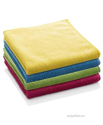 E-Cloth General Purpose Microfiber Cleaning Cloth 300 Wash Guarantee Assorted Colors 4 Pack