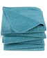 Polyte Premium Microfiber All-Purpose Ribbed Terry Kitchen Towel 6 Pack Teal 16x28 in