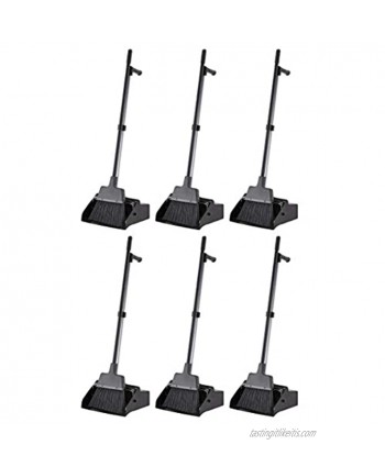 Commercial Lobby Dustpan with Broom set 6-Pack