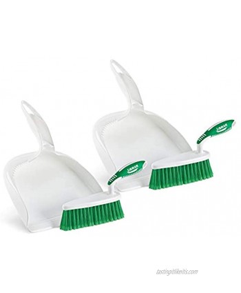 Libman 00095 Dust Pan and Brush Set Green and White 2 Piece
