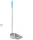 lqoaeod Metal Dustpan Long Handle Heavy Duty with Stainless Steel 39"Stand up Tall Upright only dust Pans for Lobby Household Shop Outdoor use,fit Any Broom Brush
