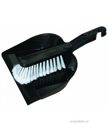 O-Cedar Commercial MaxiRough Dust Pan & Brush Combo Black