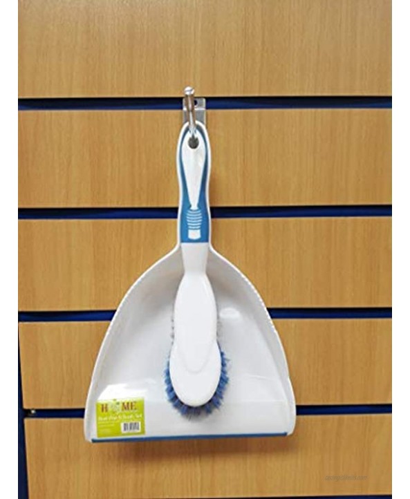UNIWARE C21-10452 Dust pan and Broom Set,Sturdy,White 9 x 13 inches