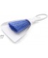 uxcell White Blue Plastic Car Seat Dashboard Air Vent Dust Brush Broom Cleaning Tool w Dustpan