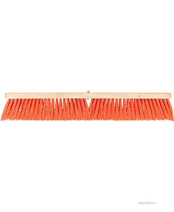 Carlisle 3610762424 Flo-Pac Juno Style Industrial Strength Sweep Polypropylene Bristles 24 Length Orange Pack of 12