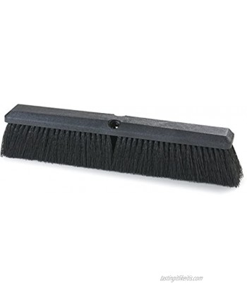 Carlisle 362208P1803 Flo-Pac Plastic Block Sweep Polypropylene Bristles 18" Length x 2-1 2" Width 3-1 4" Bristle Trim Black