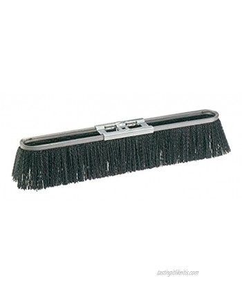 Osborn 52115SP Economy Strip Broom Head Coarse Sweeping Crimped Synthetic Fill Material 24" Block Head Length 3-3 8" Trim Length Black