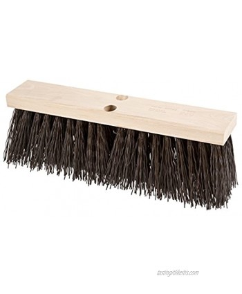 PFERD 89349 Heavy-Duty Street Sweeping Broom with Sanded Hardwood Block 18" Block Length 5-1 4" Trim Length