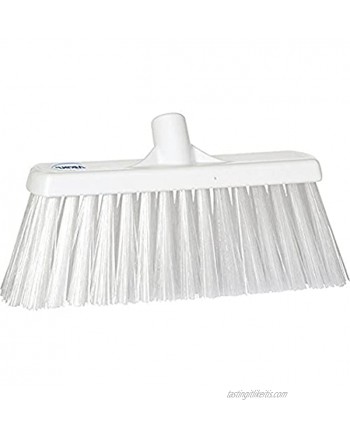 Vikan 29155 Heavy Duty Block Sweep Floor Broom Head PET Bristle Polypropylene 12-3 4" White
