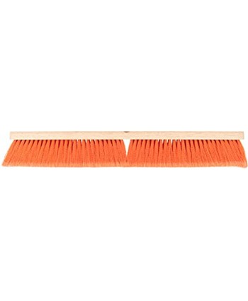 Carlisle 4501424 Flo-Pac Flagged Fine Floor Sweep Polypropylene Bristles 24" Block Size 3" Bristle Trim Orange Case of 12