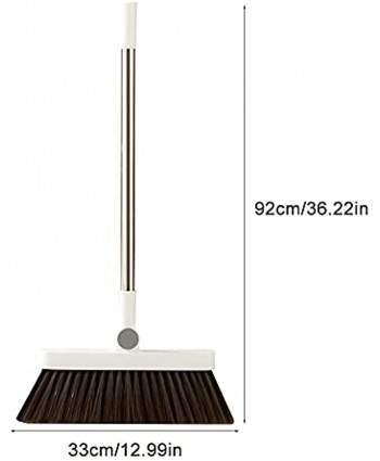Cleaning Broom Detachable Handle Floor Indoor Sweeper Brush Long Handle 180° Rotating Head Thickening Bristles Cleaning Brooms as shown