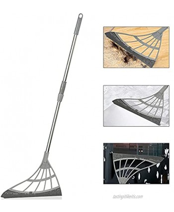 Magic Broom Sweeper Multifunctional 2 in 1 Magic Rubber Broom Easily Remove Water Pet Hair Dust Window Cleaning