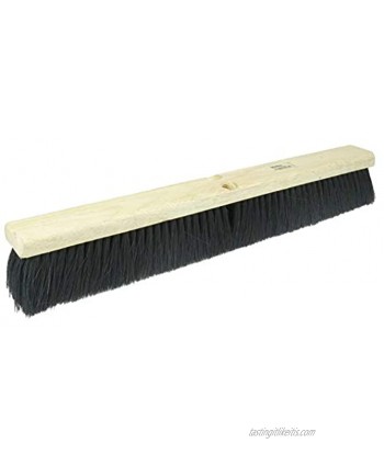 Weiler 42134 18" Block Size Black Tampico Fill Coarse Sweeping Floor Brush Natural