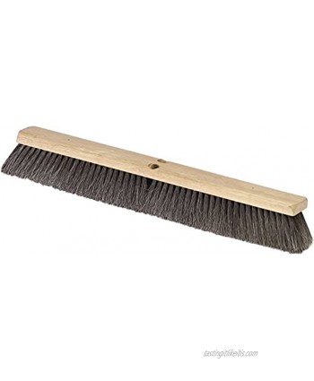 Carlisle 364341803 Hardwood Block Fine Floor Sweep Pure Horsehair Bristles 2.88" Bristle Trim 18" Length Black