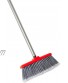 Fuller Brush Fiesta Red Kitchen Broom Heavy Duty Floor Sweeper w Extendable Steel Handle & Fine Long Bristles Dust Sweeping For Home Kitchen & Warehouse Floors